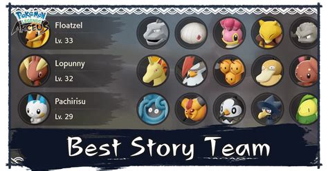 best pokemon pla|best team in pokemon legends.